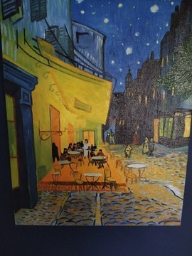  "Taras Kawiarni nocą" Van Gogh piękny obraz malar