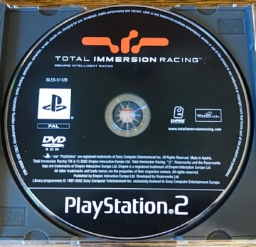 Total Immersion Racing PlayStation 2 PS2