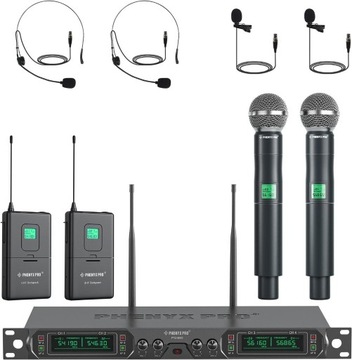 Phenyx Pro PTU-5000 4-kanałowy zestaw mikrofonów