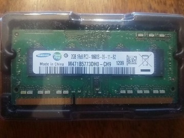 Pamięć RAM Samsung 2GB PC3 do laptopa