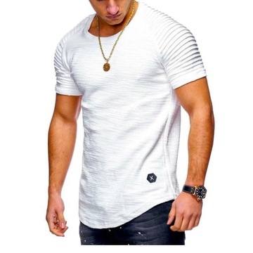 T-shirt męski  BLU APPAREL - Biały XL