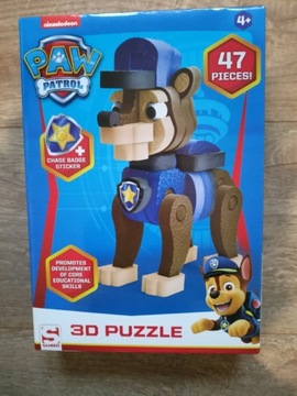 Puzzle piankowe 3D Chase Psi Patrol 47 el.