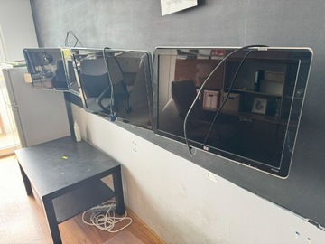 W2207h HP monitor + kable + uchwyt na ścianę