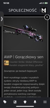 Skin CS:GO AWP | Gorączkowy sen