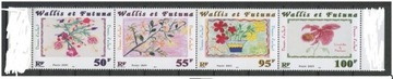 wallis et futuna 2001 flora malarstwo komplet 