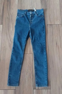 Spodnie damskie jeans Uterque, wysoki stan, r. 42