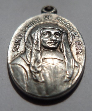 stary  medalik Ludwika de Marillac sygn.Reimon