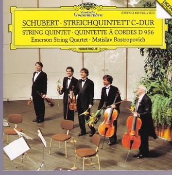 Schubert / Str Quintet / Emerson Q ,Rostropovich