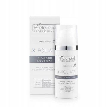 BIELENDA PROFESSIONAL X-FOLIATE - CLEAR SKIN KREM 