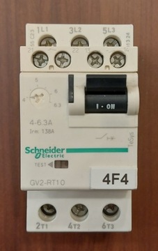 Wyłącznik silnikowy Schneider GV2-RT10 4-6,3A