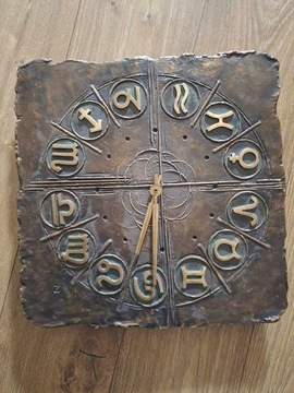 Zegar ścienny z brązu Gustava Nonnenmachera
