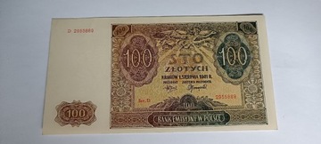 100 złotych 1941 st.I-
