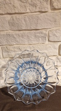 Niebieskie szkło kryształ MISA kielich  24 cm 
