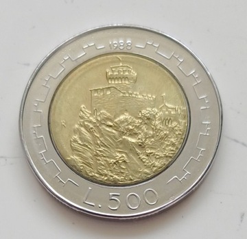 San Marino - 500 lira - 1988r. 