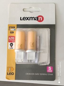 Żarówka LED 2 szt. G9 4.2 W = 40 W 470 lm Ciepła L