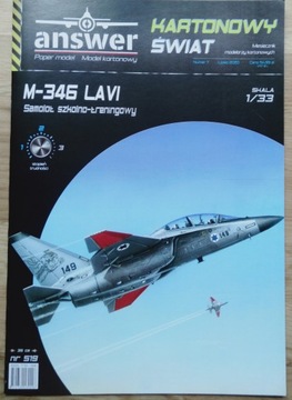 M-346 LAVI Answer Kartonowy Świat offset