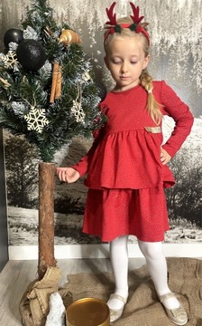 Bawełniana sukienka świąteczna 