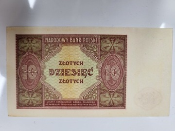 Banknot 10 zł 1946 PRL