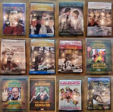 Kolekcja 12 filmów, 14 płyt DVD/VCD