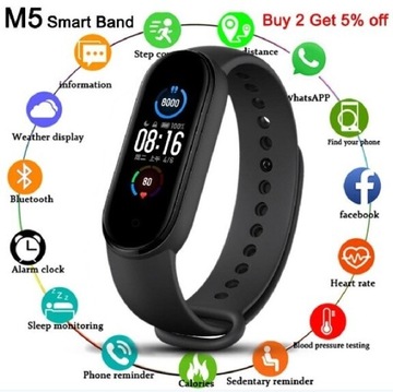 SMARTBAND M5 Smart bracelet polecam tani prezent 