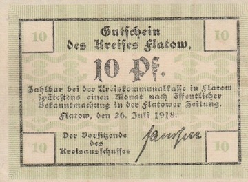 10 Pfennig ZŁOTÓW 1918 rok