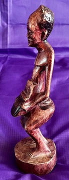 Figurka z Afryki muzyka ręcznie wykonana z drewna