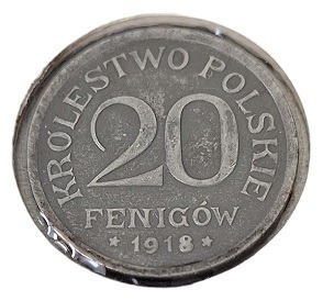 20 Fenigów 1918 FF - KRÓLESTWO POLSKIE
