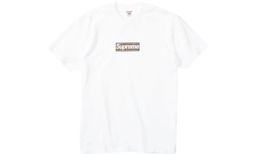 Koszulka Supreme x Burberry box logo biała Mka