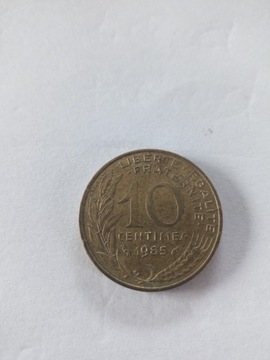 Moneta 10 Centimes 1985r (Francja)