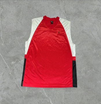 Koszulka Sportowa Koszykarska Jordan Czerwona Biała Męska XL 