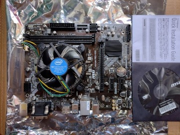 Intel Core i3-8100 BOX + Płyta H310M PRO-VDH GPU