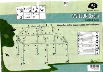 PAWILON  HANDLO- CATERINGOWY 3x6 m + ŚCIANY BOCZNE