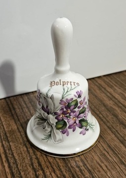 POLPERRO Śliczny Dzwonek porcelanowy 