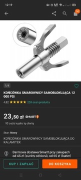 Samoblokująca końcówka smarownicy 12 000 PSI Końcówka towotnica smarownica 