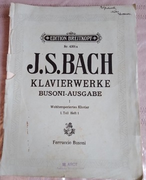 J.S. Bach Utwory fortepianowe, wydanie Busoniego