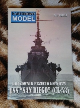 USS SAN DIEGO- model kartonowy 