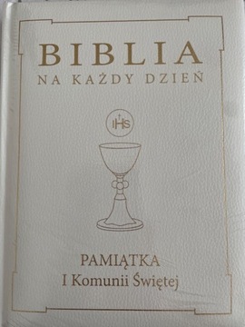 Biblia na każdy dzień - Komunia Skóra złoto