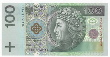 100 złotych 1994 seria IC UNC