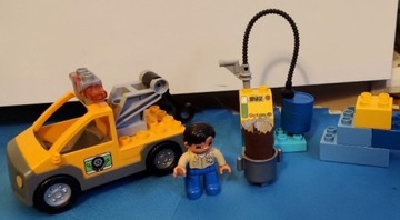 Lego Duplo pomoc drogowa warsztat stacja benzynowa