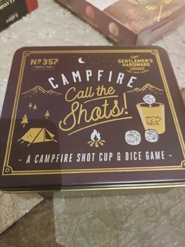 Kieliszki i gra Campfire Camp The Shots Dice Game