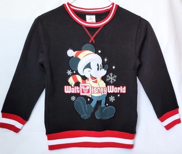 DISNEY MICKEY bluza święta CZARNA 128