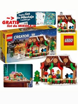 LEGO CREATOR ŚWIĄTECZNESTOISKO JARMARK+GRATIS LIST