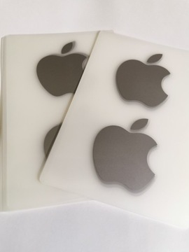 Apple naklejka logo Oryginalna Space Grey