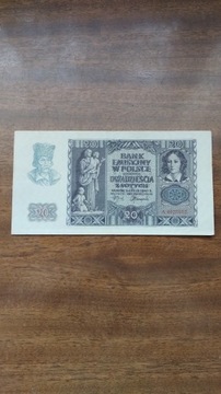 banknot 20 zł z 1940 r.