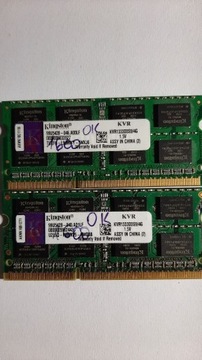 Pamięć ram laptop DDR3  8 GB  1333 Kingston 