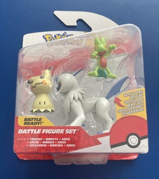 Pokemon Treecko&Mimikyu&Absol figurki Jazwares