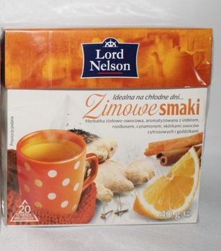 Herbata Lord Nelson zimowe smaki imbir cytrusy