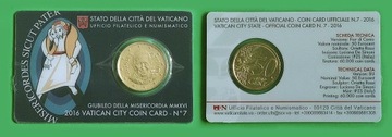 Watykan 50 Euro Cent Papież Franciszek Nr 7 2016