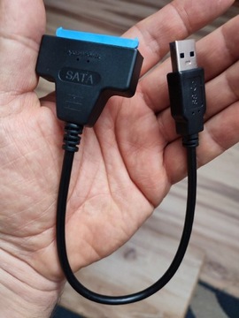 Kabel do dysków SSD, HDD 2,5'': SATA III - USB 3.0