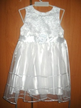 sukienka okolicznościowa, chrzest, roczek  dz86 cm